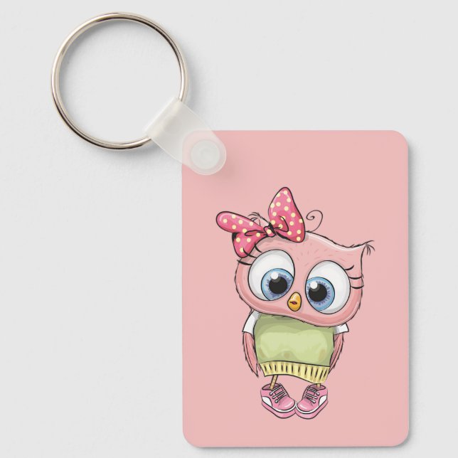 Owl Keychain Nyckelring (Framsida)