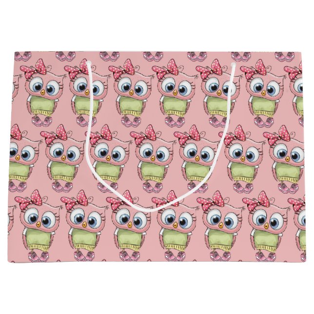 Owl Large Gift Bag (Framsidan)