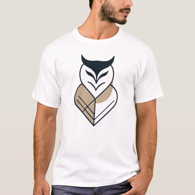 OWL logo geometric design  T Shirt (Framsida)