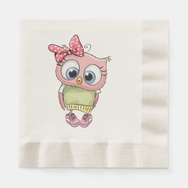 Owl Napkins Pappersservett (Framsidan)