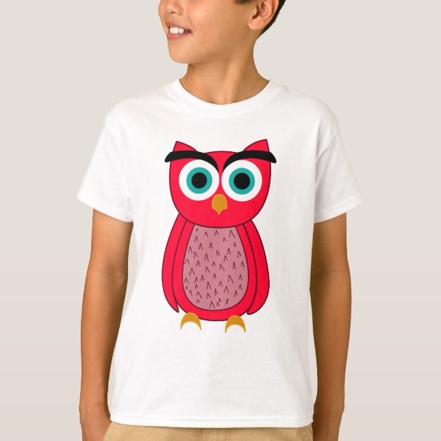 Owl Photo Print T Shirt (Framsida)
