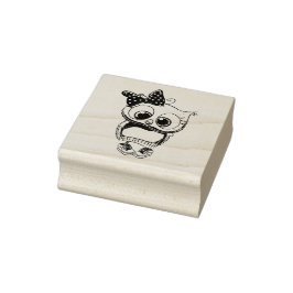 Owl Rubber Stamp Stämpel