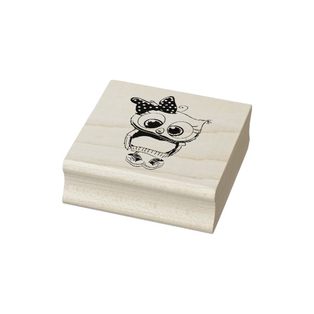Owl Rubber Stamp Stämpel (Stämpel)