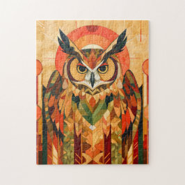 Owl Totem – Urban Art Deco Spirit Pussel