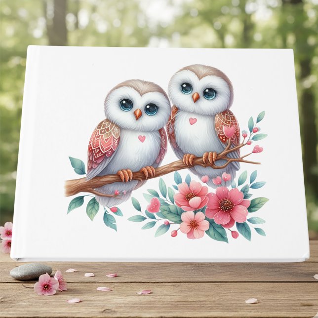 Owl Woodland Boho Rustic Country Wedding Gästböcker (Skapare uppladdad)