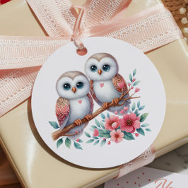 Owl Woodland Boho Rustic Country Wedding Gåvor Etiketter