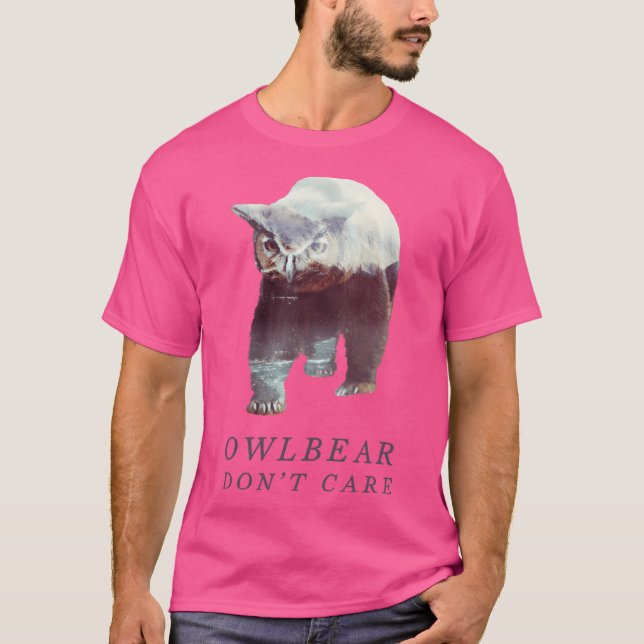 Owlbjörn bryr sig inte t shirt (Framsida)