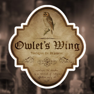Owlets Vinge Apothecary DC Klistermärken