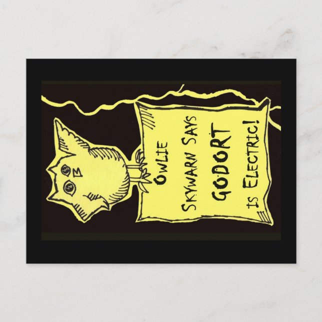 Owlie Skyalert säger... Vykort (Framsida)