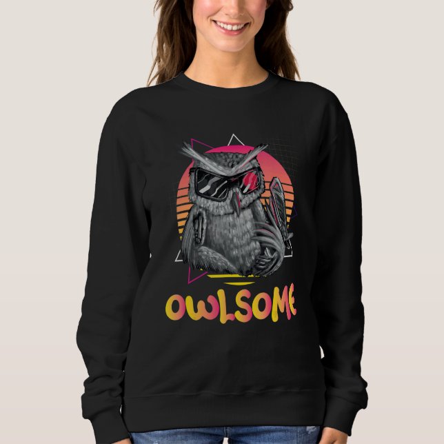 Owlsome Owl  Nocturnal Bird Owl Whisperer T Shirt (Framsida)