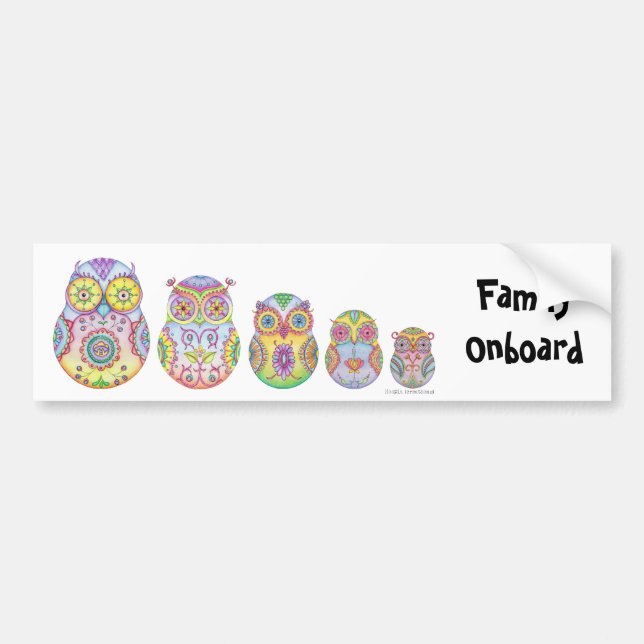 "Owlushka" familjbildekal Bildekal (Framsidan)