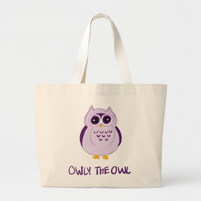 Owly Uggle Tote Bag - Keiki Aloha Jumbo Tygkasse (Framsidan)