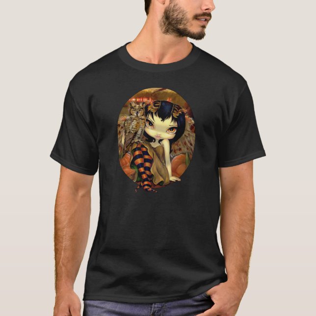 Owlyn i Becket för jasmin för höstskjortauggla Tee Shirt (Framsida)
