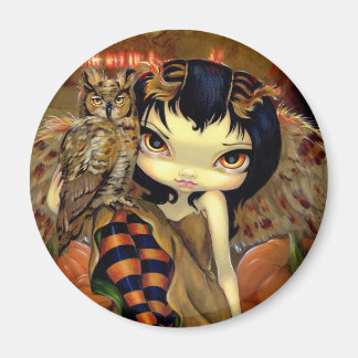 "Owlyn in Autumn" Magnet