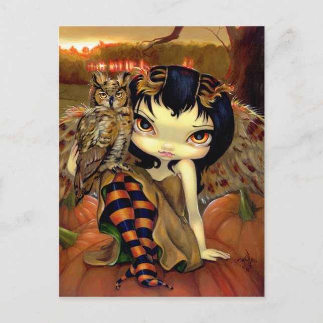 "Owlyn in Autumn" vykort (Framsida)