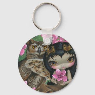 "Owlyn in Springtime" Keychain Nyckelring