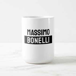 Own Name Minimalist Modern Plain Black White Kaffemugg