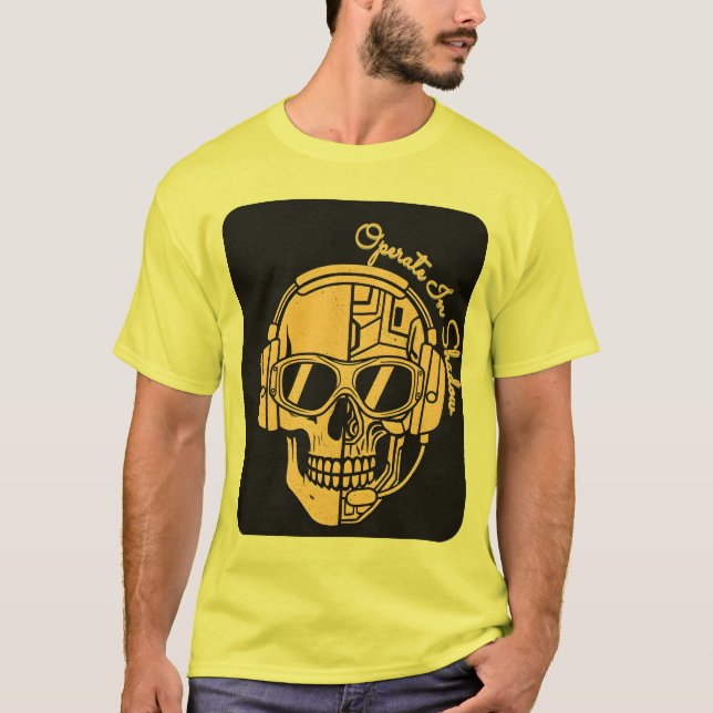 Own The Night – Tactical Skull Operator Tee (Framsida)
