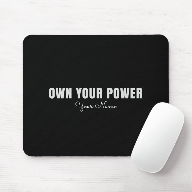 Own Your Power Personalized Mouse Pad – Feminine C Musmatta (Med mus)
