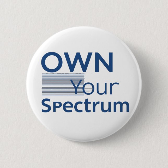 Own Your Spectrum – Autism Awareness Month Blue  Knapp (Framsida)
