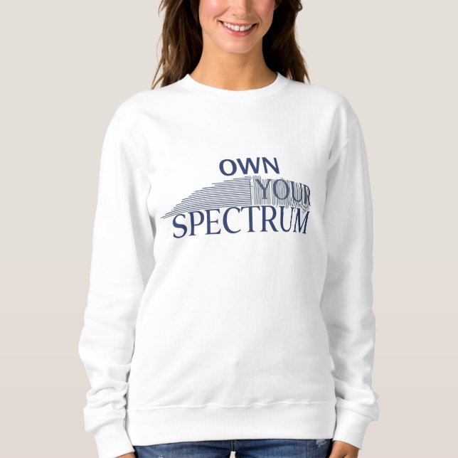 Own Your Spectrum – Autism Awareness Month Blue  T Shirt (Framsida)