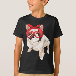 Owner Sungles Bandana Roligt Fransk Bulldog French T Shirt