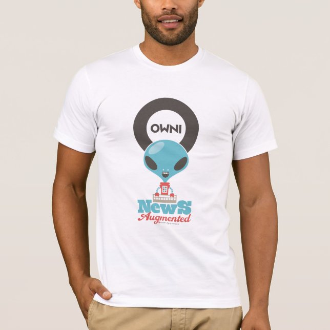 Owni "News Augmented" 2" T-shirt (Framsida)