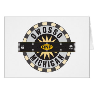 Owosso, MI RNP Airport Hälsningskort