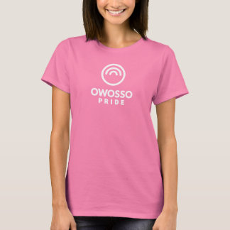 Owosso Pride Womens White Logotyp T-Shirt
