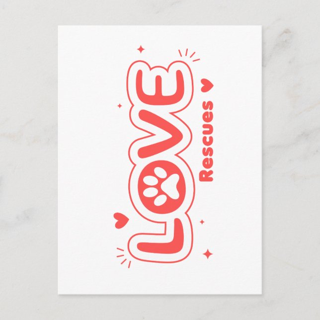 OWRAssit Love Rescues Vykort (Framsida)