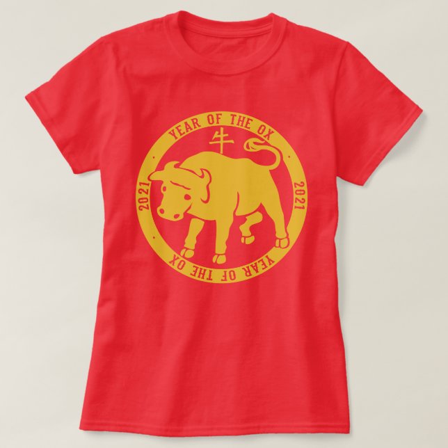Ox-året 2021 t shirt (Design framsida)
