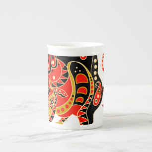 Ox-året Benporslin Mugg