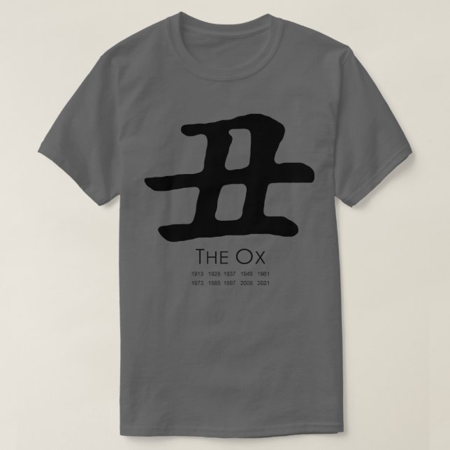 Ox-året T Shirt (Design framsida)