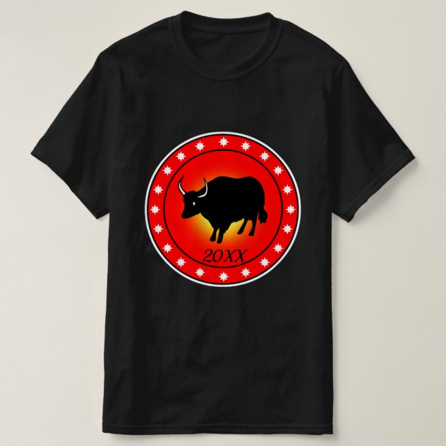 Ox-året T Shirt (Design framsida)