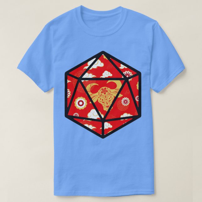 Ox D20-året T Shirt (Design framsida)