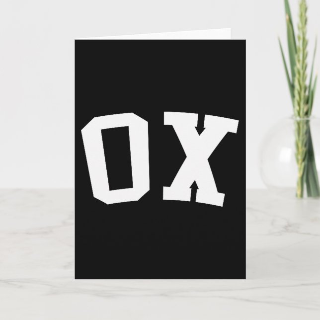 Ox  kort (Framsida)