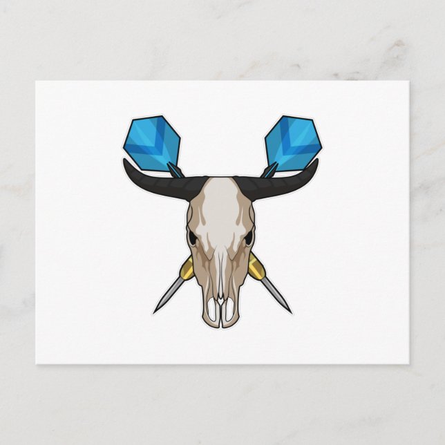 Ox med pilar i Dart Vykort (Framsida)