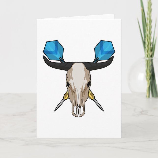 Ox med pilkastning med Dart Kort (Framsida)