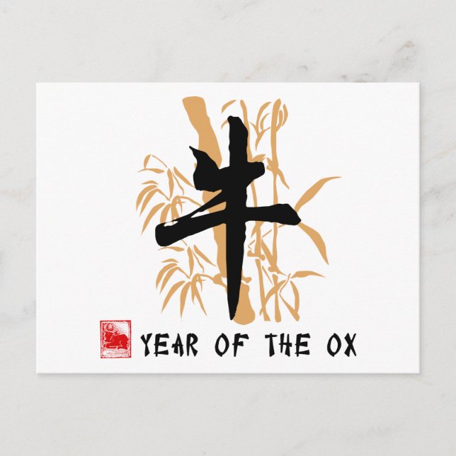 Ox Symbol-presentationer Vykort (Framsida)