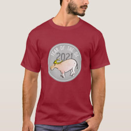 Ox tecknad kinesiska nyårtalet 2021 Manar T Shirt