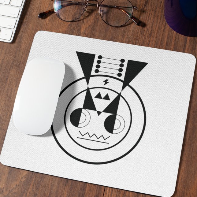 Ox Zodiac - Ushi Geometric Desk-tillbehör Musmatta (Stay grounded at your desk - Ushi zodiac mousepad for mindful focus)
