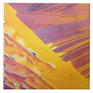 Oxalic syrliga kristaller kakelplatta