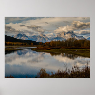 Oxbow Bend Grand Teton nationalpark Poster