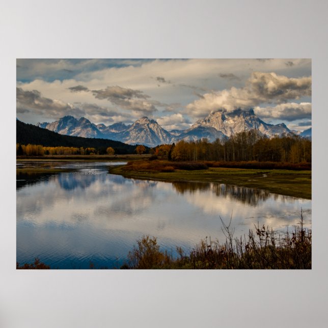 Oxbow Bend Grand Teton nationalpark Poster (Framsidan)