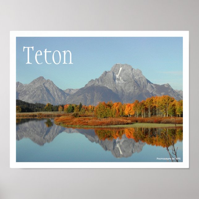 Oxbow Bend, Mount Moran Reflection, Grand Teton NP Poster (Framsidan)