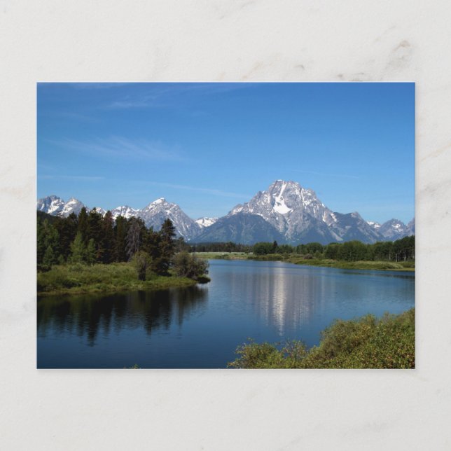 Oxbow Bend Snake River Grand Teton nationalpark Vykort (Framsida)