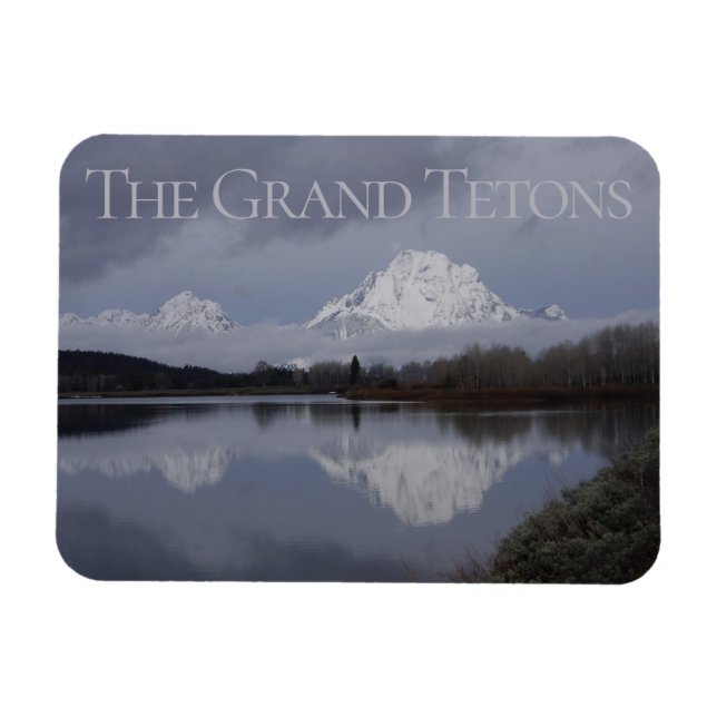 Oxbow Curve Grand Teton nationalpark Magnet (Horisontell)