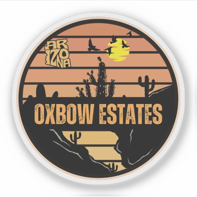 Oxbow Estates, Arizona Klistermärken (Framsida)
