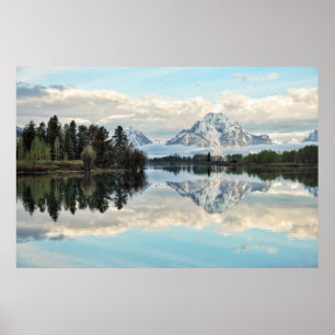 Oxbow krökningreflexion poster
