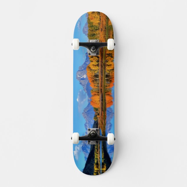 Oxbow krökningsoluppgång skateboard bräda 19,5 cm (Framsida)